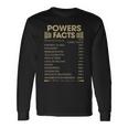 Powers Name Powers Facts Long Sleeve T-Shirt Gifts ideas