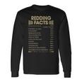 Redding Name Redding Facts Long Sleeve T-Shirt Gifts ideas