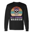 Rett Syndrome Warrior Skull Women Vintage Purple Ribbon Rett Syndrome Rett Syndrome Awareness V2 Unisex Long Sleeve Gifts ideas