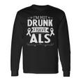 Ribbon Blue Fighting Als Awareness Month Support Als Warrior V2 Long Sleeve T-Shirt Gifts ideas