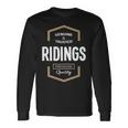 Ridings Name Ridings Premium Quality Long Sleeve T-Shirt Gifts ideas