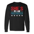 Shes My Firecracker His And Hers 4Th July Matching Couples Long Sleeve T-Shirt Gifts ideas