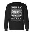 Stephens Name Sorry My Heart Only Beats For Stephens Long Sleeve T-Shirt Gifts ideas