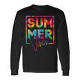 Summer Vibes Tie Dye Hello Summer Vacation Unisex Long Sleeve Gifts ideas