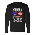 Back It Up Terry American Flag Usa 4Th Of July Sunglasses Long Sleeve T-Shirt Gifts ideas