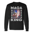 Ultra Mega King Trump Vintage American Us Flag Anti Biden Unisex Long Sleeve Gifts ideas