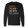 Never Underestimate The Power Of An Alderete Even The Devil Long Sleeve T-Shirt Gifts ideas