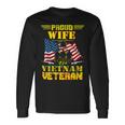 Veteran Veterans Day Proud Wife Of A Vietnam Veteran For 70 Navy Soldier Army Military Long Sleeve T-Shirt Gifts ideas