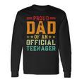 Vintage Thirteen Retro Proud Dad Of An 544 Shirt Unisex Long Sleeve Gifts ideas