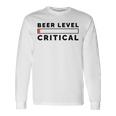 Beer Level Critical Unisex Long Sleeve Gifts ideas