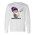 Congenital Cataracts Warrior Strong Women Grey Ribbon Congenital Cataracts Support Congenital Cataracts Awareness Unisex Long Sleeve Gifts ideas