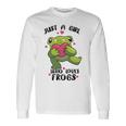 Cute Frog Just A Girl Who Loves Frogs Funny Frog Lover Gift For Girl Frog Lover Unisex Long Sleeve Gifts ideas