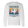 Dog Pomeranian Dog Pom Papa Vintage Pomeranian Dad Long Sleeve T-Shirt T-Shirt Gifts ideas