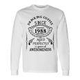 Drinking Coffee Since 1988 Aged Perfectly 34 Years Of Awesomenss Unisex Long Sleeve Gifts ideas