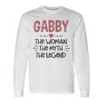 Gabby Grandma Gabby The Woman The Myth The Legend Long Sleeve T-Shirt Gifts ideas