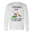 Gpop Grandpa Gpopsaurus Like A Normal Grandpa But More Awesome Long Sleeve T-Shirt Gifts ideas