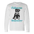 Miniature Schnauzer At Home Cuteness Dispenser Multi Tasking Dog Unisex Long Sleeve Gifts ideas