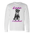 Miniature Schnauzer At Home Love Consultant Multi Tasking Dog Unisex Long Sleeve Gifts ideas