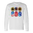 Patriotic Jar Sunflower American Flag 4Th Of July Long Sleeve T-Shirt T-Shirt Gifts ideas