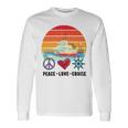 Peace Love Cruising Family Cruise Vacation Matching Gift Unisex Long Sleeve Gifts ideas