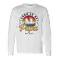 Soon To Be Papa Est 2022 Men Retro First Time Dad Papa Long Sleeve T-Shirt Gifts ideas