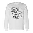 The Party Starts Here Unisex Long Sleeve Gifts ideas