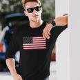 4Th Of July American Flag Vintage Usa Patriotic Long Sleeve T-Shirt T-Shirt Gifts for Him