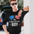 All American Boy Us Flag Sunglasses For Matching 4Th Of July Long Sleeve T-Shirt T-Shirt Gifts for Him