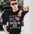 All American Dad 4Th Of July Memorial Day Matching Long Sleeve T-Shirt Gifts for Him