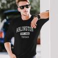 Arlington Texas Tx Vintage Established Sports Long Sleeve T-Shirt T-Shirt Gifts for Him