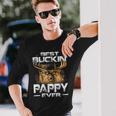 Best Buckin Pappy Ever Deer Hunting Bucking Father Long Sleeve T-Shirt Gifts for Him