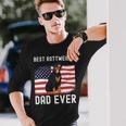 Best Rottweiler Dad Ever American Flag 4Th Of July Rottie Long Sleeve T-Shirt Gifts for Him