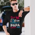 Burnouts Or Bows Papa Loves You Gender Reveal Party Baby Long Sleeve T-Shirt T-Shirt Gifts for Him