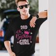 Dad Of The Birthday Girl Cute Pink Matching Long Sleeve T-Shirt T-Shirt Gifts for Him