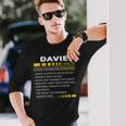 Davie Name Davie Facts Long Sleeve T-Shirt Gifts for Him