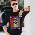 Epilepsy Warrior Skull Women Vintage Purple Ribbon Epilepsy Epilepsy Awareness Long Sleeve T-Shirt Gifts for Him