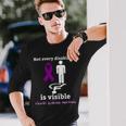 Every Disability Is Visible Aicardi Syndrome Awareness Purple Ribbon Aicardi Syndrome Support Aicardi Syndrome Awareness Unisex Long Sleeve Gifts for Him