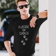 Father Of Dogs Paw Prints Long Sleeve T-Shirt T-Shirt Gifts for Him