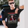 Funny Joe Biden Happy Easter Ugly Christmas Unisex Long Sleeve Gifts for Him