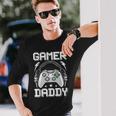 Gamer Daddy Video Gamer Gaming Long Sleeve T-Shirt Gifts for Him