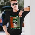 Glaucoma Warrior Skull Women Vintage Green Ribbon Glaucoma Glaucoma Awareness Unisex Long Sleeve Gifts for Him