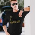 Greek God Halloween Costume Adult Humor Long Sleeve T-Shirt T-Shirt Gifts for Him