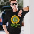 Happy Earth Day Every Day Sunflower Teachers Earth Day Long Sleeve T-Shirt Gifts for Him