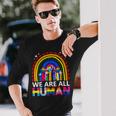 Human Lgbt Flag Gay Pride Month Transgender Rainbow Lesbian Long Sleeve T-Shirt T-Shirt Gifts for Him