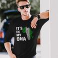 Its In My Dna Proud Nigeria Africa Usa Fingerprint Long Sleeve T-Shirt T-Shirt Gifts for Him