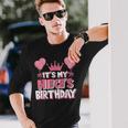 Its My Nieces Birthday Celebration Long Sleeve T-Shirt Gifts for Him