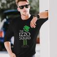 Izzo Name The Izzo Squad Leprechaun Long Sleeve T-Shirt Gifts for Him