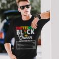 Junenth Black Queen Nutritional Facts Freedom Day Long Sleeve T-Shirt T-Shirt Gifts for Him
