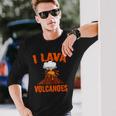 I Lava Volcanoes Geologist Volcanologist Magma Volcanology Long Sleeve T-Shirt T-Shirt Gifts for Him