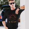 Be The Light Let Your Light Shine Waves Sun Christian Long Sleeve T-Shirt T-Shirt Gifts for Him